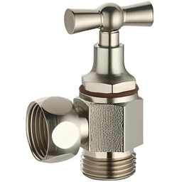 [314252] ROBINET D ARRET WC EQUERRE MF 3/8 NICKEL LIEN 1 PIECE