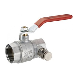 [314321] VANNE A SPHERE MANETTE PASS. TOTAL A PURGE DF 1/2 NICKEL VRAC ETIQUETE