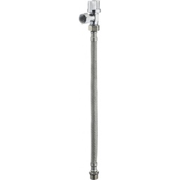 [314455] DOUCHETTE KIT AVEC FLEXIBLE + ROBINET EQUERRE 1/4 DE TOUR.MF 3/8"