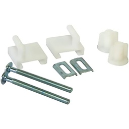 [314636] PLAQUETTE ET FIXATION D ABATTANT CE WC M6 L:75 COQUE 2PIECES