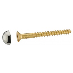 [314651] VIS CACHE TETE 6X60 CHROME 2PIECES