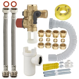 [314673] KIT BRANCHEMENT RAPIDE CHAUFFE EAU SANS SOUDURE