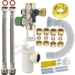 [314674] KIT DE BRANCHEMENT CHAUFFE EAU SANS SOUDURE GROUPE TEFLONNE VELBOX