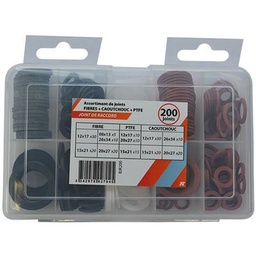 [314709] COFFRET DE 200 JOINTS INT FIBRE /CAOUT/PTFE 08/12/15/20/26