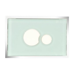 [315476] ENSEMBLE PLAQUE MURANO VERT MENTHE BOUT ABS BLC