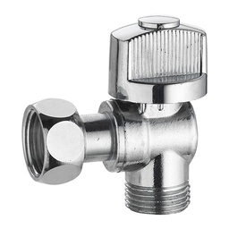 [315033] ROBINET D ARRET EQUERRE 1/4 DE TOUR CHROME POUR WC .MF 3/8"