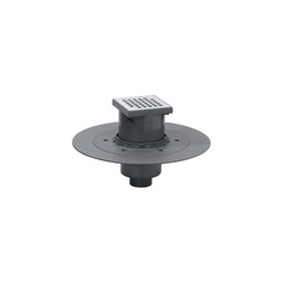 [315070] SIPHON DOUCHE A L ITALIENNE VENISIO GRILLE INOX SORTIE VERTICALE DIAM 50/100/110