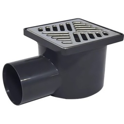 [315903] SIPHON DE SOL INOX 10*10 S HORIZONTAL