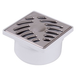 [315936] SIPHONNETTE D40/50 GRILLE INOX 10X10