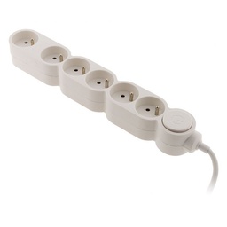 [34684] BLOC HOME 6P + FICHE PARAFOUDRE BLANC
