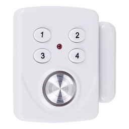 [30296] ALARME CONTACT PORTE/FENETRE A ACCU CHARGE PAR USB 100DB MARCHE AVEC CODE PIN SMARTWARES