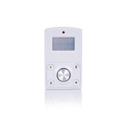 [30297] ALARME DETECTEUR DE MOUVEMENT INTERIEUR/EXTERIEUR A PILE 105DB 110° MARCHE AVEC CODE PIN SMARTWARES