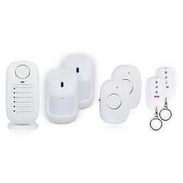 [30301] ALARME SANS FIL 100DB 1 CENTRALE 4 DETECTEURS 2 TELECOMMANDES 433MHZ SMARTWARES