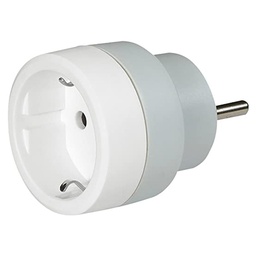 [30831] ADAPTATEUR 2P+T 16A 230V - FICHE STANDARD GERMANIQUE SUR PRISE STANDARD FRANCAIS