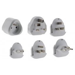 [30835] ADAPTATEUR DE VOYAGE - 5 PRISES MALE