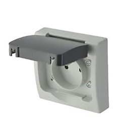 [34631] APPAREILLAGE 2P ETANCHE GRIS IP55 REF 4883 INGELEC