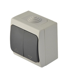 [34644] APPAREILLAGE INTER DA VV ETANCHE GRIS IP44 REF 5842/20 INGELEC