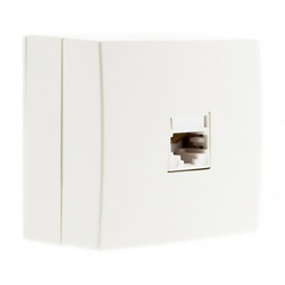 [31008] PRISE TEL RJ45 BEL VUE BLANC