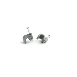 [31057] ATTACHE CABLE Ø 06MM PINCE RONDE GRIS REF 1306 INGELEC