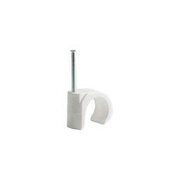 [31065] 100 ATTACHES CABLE ROND D.8 BLANC