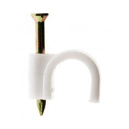 [31066] 100 ATTACHES CABLE ROND D.9 BLANC