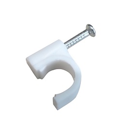 [31067] 100 ATTACHES CABLE ROND D.10 BLANC