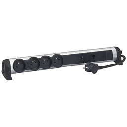[31153] RALLONGE WIFI 4 PRISE 1,50M PARAFOUDRE ALU