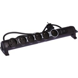 [31154] RALLONGE 6 PRISE 1,50M COUPE VEILLE PARAFOUDRE NOIR