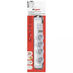 [31156] RALLONGE 4 PRISE ORIENTABLE