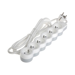 [31171] RALLONGE 6 PRISE 3 M BLANC