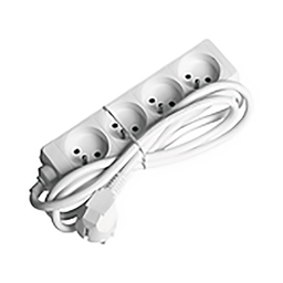 [31173] BLOC MULTIPRISE 4X2P+T 1,40M 16A 230V 3G1 BLANC PRO ELEK FX4N