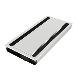 [31234] BOITIER ALU ARGENTE POUR CABLE DE MEUBLE 300X150X28MM