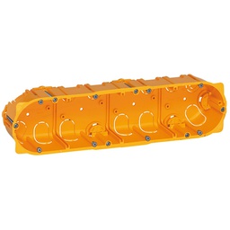 [31318] BOITE D ENCASTREMENT MULTIPOSTE BATIBOX - CLOISON SECHE - 4 POSTES - 8/10 MODULES - PROF. 40 