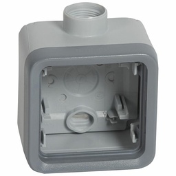 [31321] BOITIER ETANCHE A PRESSE-ETOUPE 1 POSTE PG16 PLEXO COMPOSABLE IP55 - GRIS