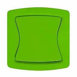 [31349] BOUTON POUSSOIR VERT FINITION MAT DIVINE