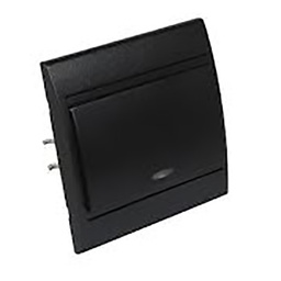 [31356] BOUTON POUSSOIR AVEC VOYANT ANTHRACITE DIAMANT