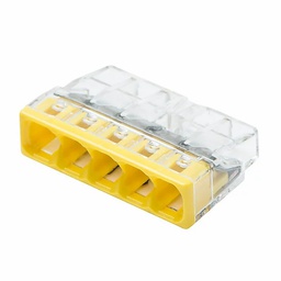 [31373] LOT 10 MINI BORNES DE CONNEXION RAPIDE 5 ENTREES - S2273