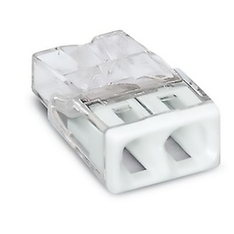 [31375] 100 BORNES DE CONNEXION RAPIDE TYPE WAGO DE 2 ENTREES