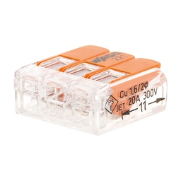 [31389] LOT 50 BORNES DE CONNEXION A LEVIER 3 ENTREES - S222