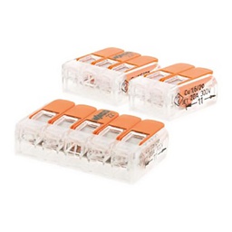 [31390] LOT 50 BORNES DE CONNEXION A LEVIER 2/3/5 ENTREES - S221