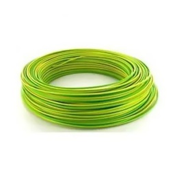 [31407] H07V-U COUR 100M 1,5MM2 VERT/JAUNE