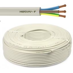 [31451] H05VV-F 3G1,5MM2 BLANC 50M