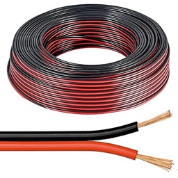 [35057] FILS HIFI ROUGE ET NOIR 2G0,75 500M 1/2T