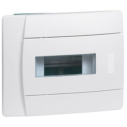 [31505] TABLEAU ELECTRIQUE ENCASTRE COFFRET PORTE TRANSPARENTE 1R 6MOD IP40 IK07 PRACTIBOX 601110
