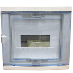 [31576] TABLEAU ELECTRIQUE ENCASTRE COFFRET PORTE TRANSPARENTE 1R 6+2MOD IP30 IK05 1420 LEGRAND