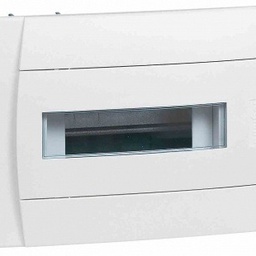 [31579] TABLEAU ELECTRIQUE ENCASTRE COFFRET PORTE TRANSPARENTE 1R 8MOD IP40 IK07 PRACTIBOX 601111