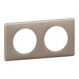 [31592] CELIANE _PLAQUE 2 POSTES LAQUE GALET
