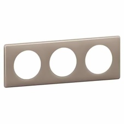 [31598] CELIANE _PLAQUE 3 POSTES LAQUE GALET