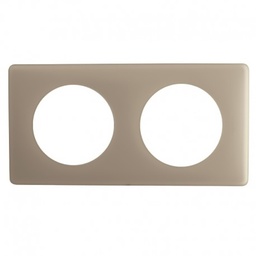 [31609] CELIANE _PLAQUE 2 POSTES POUDRE GRES