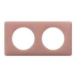 [31610] CELIANE _PLAQUE 2 POSTES POUDRE VIEUX ROSE